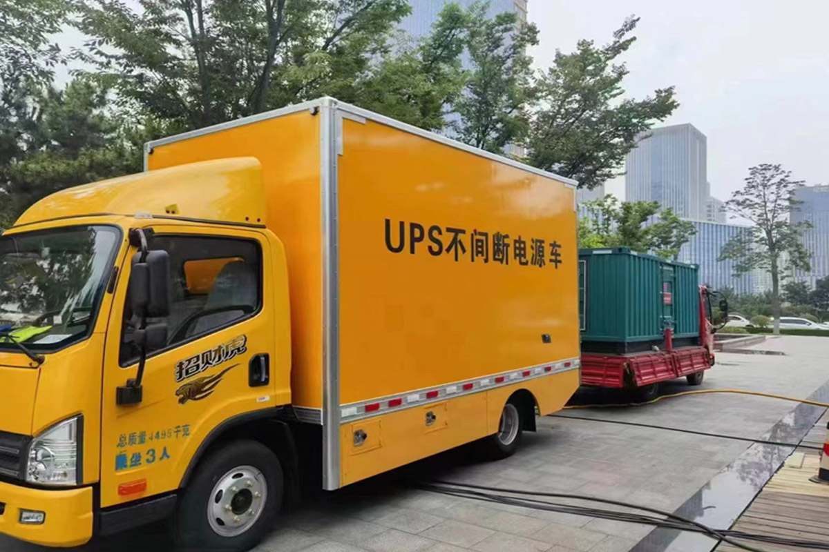 云溪发电机租赁施工现场